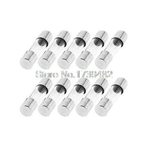 10 Pcs Fast Blow Type Glass Tube Fuses 5x20mm 250V 3.15A