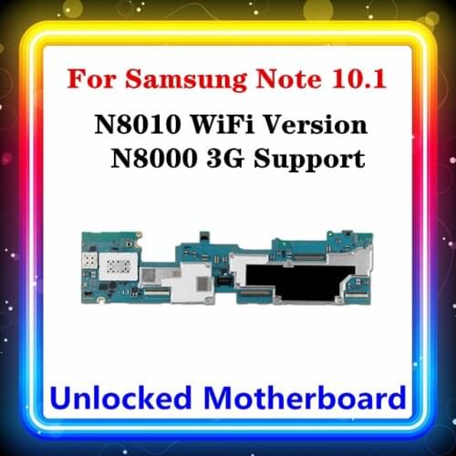 100% Original Mainbaord For Samsung Galaxy Note 10.1 N8000 N8010 N8013 With Full Chips Motherboard Android OS Logic Baords