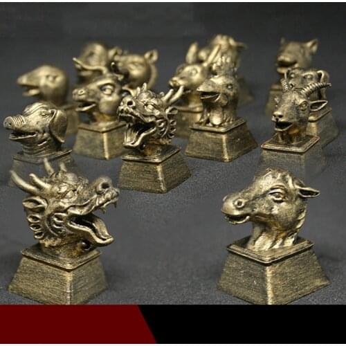 12pcs Zodiac keycap For Game Mechanical Keyboard 3D Stereo Keycap Twelve Animal Metal Personality Keycap Suitable For Cherry MX