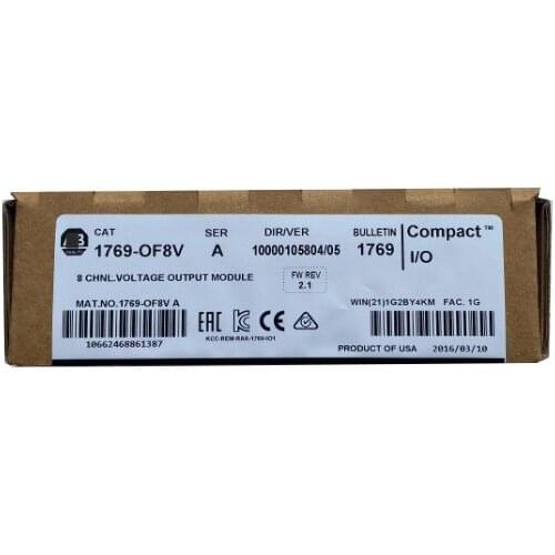 1769-OF8V PLC 8 salidas módulo de E/S analógico compacto de un solo extremo nuevo Original