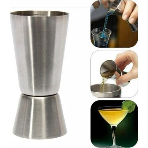 5/30ML Stainless Steel Wine Measuring Device Double Head Measuring Cup Bar Home Bartending Tool