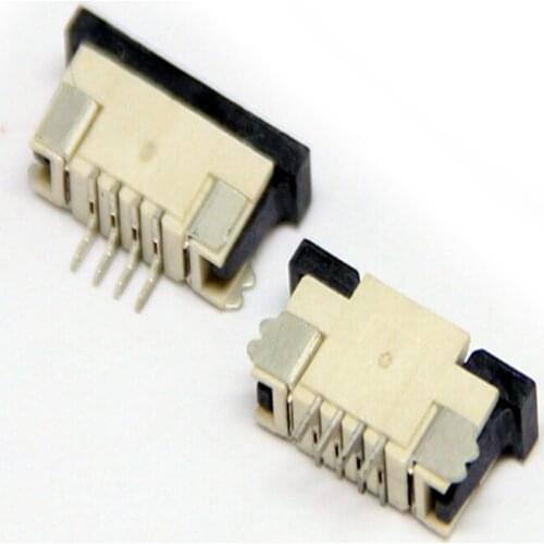 50PCS/Lot FFC/FPC Flat Cable Connector 0.5mm 4Pin down Link socket