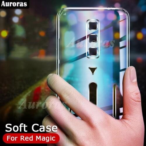 Auroras 2 pcs Clear Water Soft Case For ZTE Nubia Red Magic 6 Pro Case Transparent Phone Cover For RedMagic 6 Clear Case