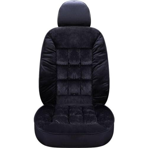 Free shipping Single piece short plush car seat with backrest winter anti-slip cushion cover four seasons universal