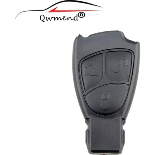 Remote key Case For Mercedes Benz C E ML S SL SLK CLK AMG Soft 3 Buttons MB Smart Original Keys Replacement Fob Cover
