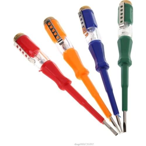 Colorful Test Pen Portable Flat Screwdriver Electric Tool Utility Light Device N16 20 Dropship