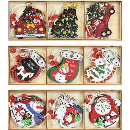 CYZIWEI Wooden Christmas Decorations