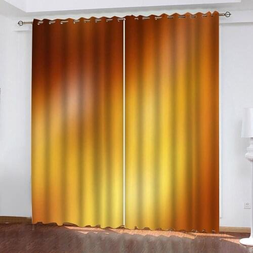 Photo gold curtains 3D Curtains set For Bed room Living room Office Hotel Decoration curtains