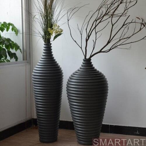 If the SMARTART glass steel mall model room villa Club Project flower vase floor decoration