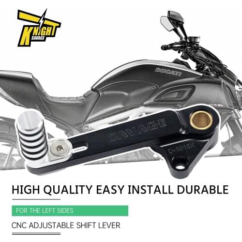Left Gear Shift Lever For DUCATI Diavel 2011-2015 Motorcycle Accessories Pedal Moto CNC Heel Shifter Adjustable Aluminum Black