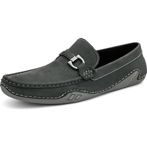 High Quality Loafers Men Shoes Genuine Leather Breathable Slip On Lazy Boat Driving Shoes Luxury Loafer Man Handmade Sneakers