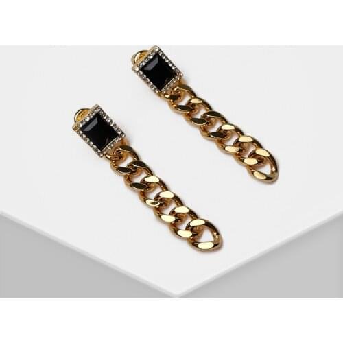 H17 Amorita boutique Fashion exaggerated chain drop earrings