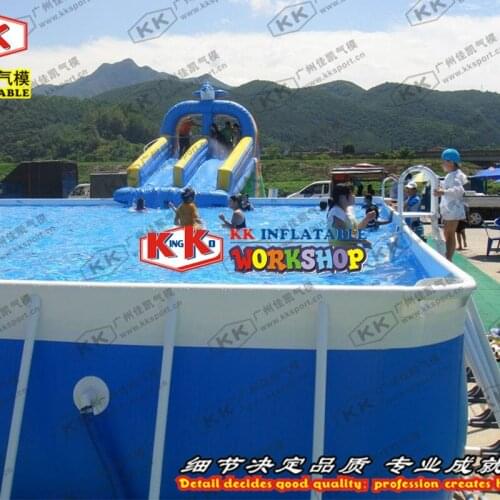 Inflatable water park water slide amusement park , Super large mobile swimming pool