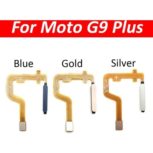 New For Moto G9 Plus Home Button FingerPrint Touch ID Sensor Flex Cable Replacement Parts