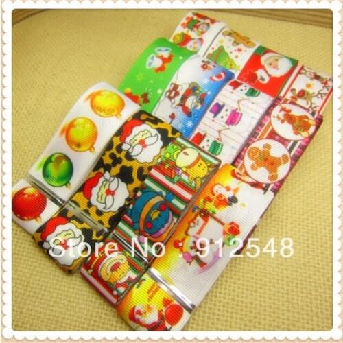OOOT BAORJCT 1'' 25MM , new arrive Any Christmas Ribbon Series,12 color mix,SDZH6