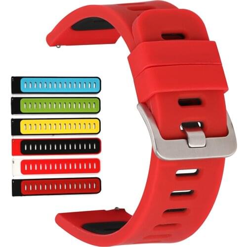 Silicone strap Two color smart watch silicon tape switch ear For Samsung For Huawei watch strap 20 / 22mm