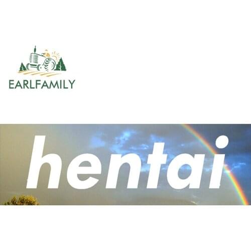 EARLFAMILY 13cm x 4.2cm For Hentai RV Vinyl Car Stickers Motorcycle Decal Surfboard Car Door Protector Waterproof Sunscreen