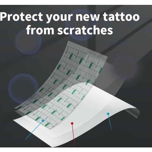 3/5Bag Waterproof PU Film Anti-allergic Wound Dressing Fixation Tape Tattoo Film Aftercare Skin Healing Tattoo Repair Stickers