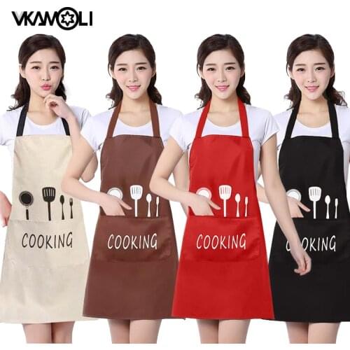 Vkamoli catering Waterproof Oil Cooking Apron, Chef Aprons for Women Men Kitchen Bib Apron Idea Dishwashing Cleaning Painting