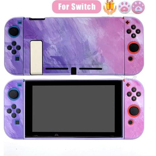 For Nintend Switch Watercolor Protective Case Colorful Shell Joycons Controller Case Soft TPU Cover Box For Nintendo Switch