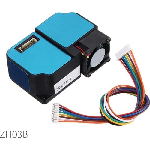 ZH03B Laser Dust Sensor Module PM1 PM2.5 PM10 Particle Air Pollution Detection UART/PWM Output with Cable