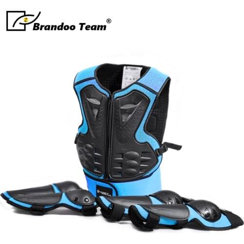 Children age 4-15 years Youth Body Vest Protector Waistcoat Armor Kids Motocross Motorcycle DH ATV Dirt Bike Knee Elbow pad