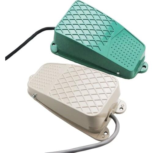 1PCS TFS-3 FS-3 Pedal Foot Switch Aluminum Shell Self-resetting Silver Contact Control Power Supply With Wire