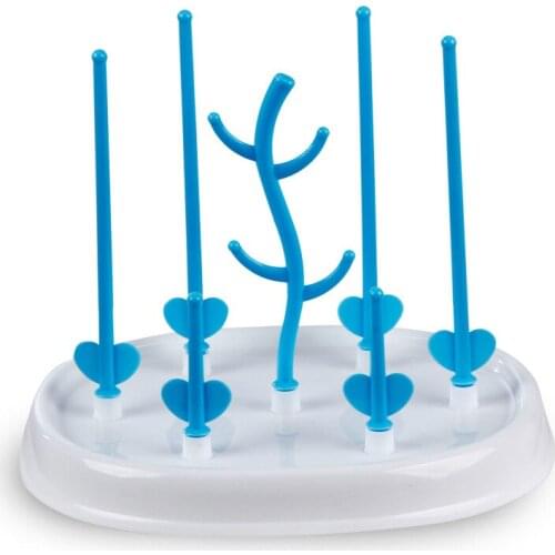 1pcs Baby Bottle Drying Racks Toddler Cute Tree Shape Cups Holders Infant Detachable Easy Clean Bottles Pacifier Holder NBB0044