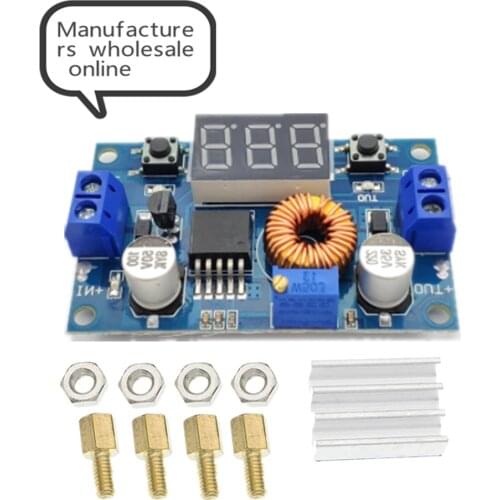 1pcs XL4015 5A High power 75W DC-DC adjustable step-down module+LED Voltmeter Power supply module
