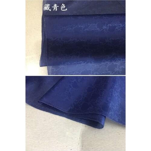 100% Mulberry Pure Silk Jacquard silk for Dress Cheongsam Cloth for DIY Sewing Pure Color 2021 B84