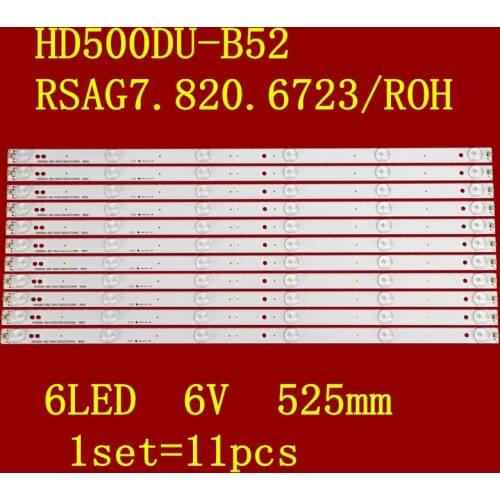 11pcs/set LED Backlight strip For Sharp/Hisense 50H7C LC-50N6000U LED50K5100 HD500DU-B52 RSAG7.820.6723/ROH