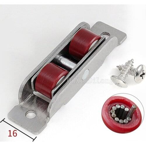 10PCS 88 Plastic Steel Door Window Silent Nylon Pulley Flat Wheel Sliding Door fittings Glass Door Sliding Rollers GF3