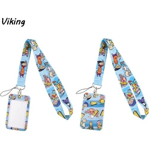 20pcs/lot G1795 Cartoon Lanyard Keychain keys Badge ID Mobile Phone Rope Kids Gifts Lanyard With Card Holder Cover