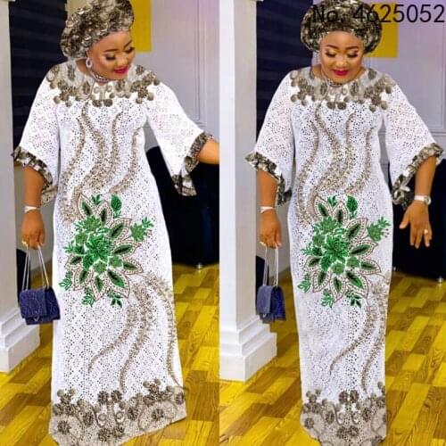 2021 New Fashion African Dresses for Women Fashion Classic African Women Clothing Dashiki Free Size Print Loose Long Dress