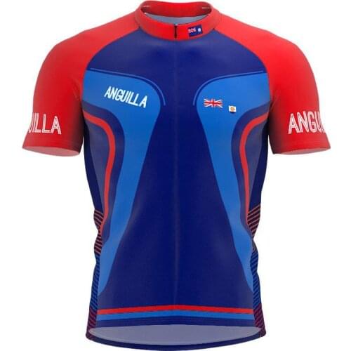 2021 ANGUILLA More Style Men classic cycling team short sleeved bike Road Mountain Clothing Maillot ciclismo outdoor bike jersey