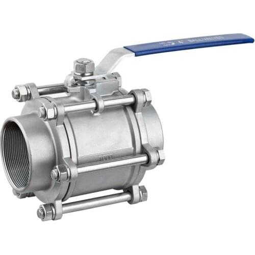 4" Stainless Steel BSP Thread Three-piece Ball Valve DN100 High Temperature Ball Valve