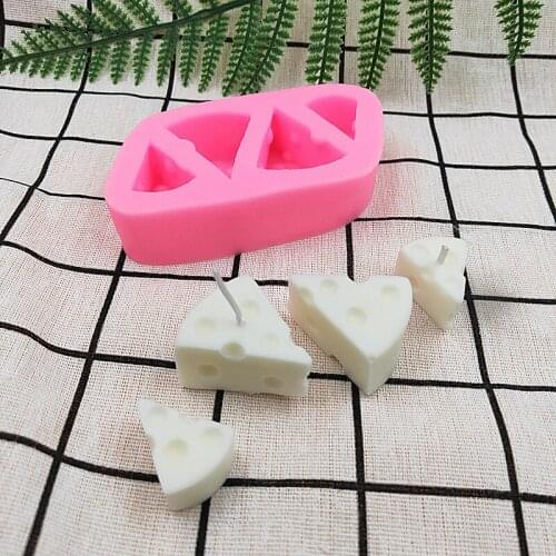 4 Cavities Handmade 3D Cheese Mold Candle Mould Candy Biscuit Cake Decorating Tools