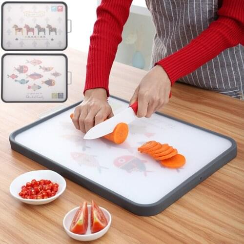 Chopping Cutting Board Household Square Plastic Board Cutting Fruit Small Anti-mildew Cutting Board Baby Food Supplement Pp