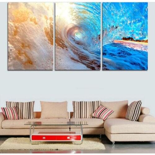 Ride the wind and waves of modern Chinese painting can be a living room sofa background custom canvas
