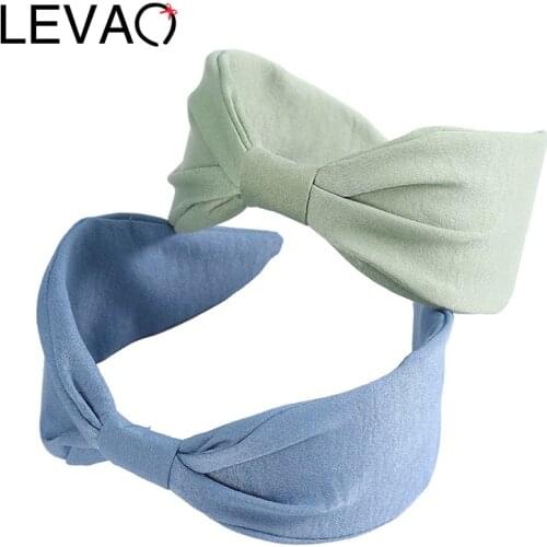 LEVAO Knotted Headbands Dot Hair Bands Bow Hairbands Hair Jewelry Bezel Turban Women Girls Hair Accessories Head Hoop Headdress