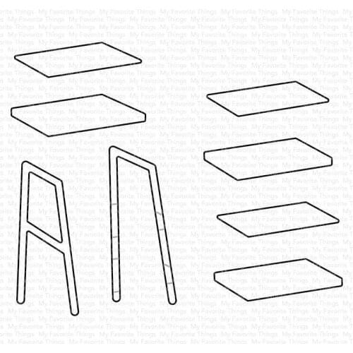 2021 AliliArts Metal Cutting Dies stepladder diy Scrapbooking Photo Album Decorative Embossing PaperCard Crafts Die