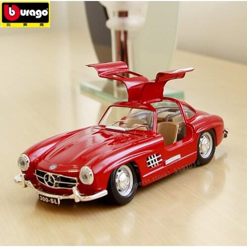 Bburago 1:24 Mercedes 300SL classic car alloy car model simulation car decoration collection gift toy