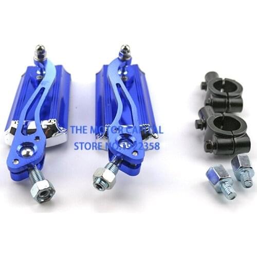 8mm/10mm Motorcycle Mirror Moto Bike Rearview Mirror Rear-View Mirrors Alloy Motorcycle Blue
