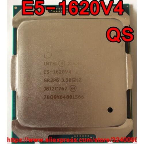 Intel Xeon CPU E5-1620V4 QS version 3.50GHz 4-Cores 10M LGA2011-3 E5-1620 V4 processor E5 1620V4 free shipping E5 1620 V4