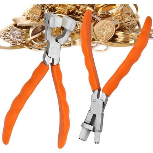 Professional Double Flat & Round Jewelry Nylon Jaw Pliers For Bending Shaping Eyewire Round Ring Bracelet Jewelry Making Tool i