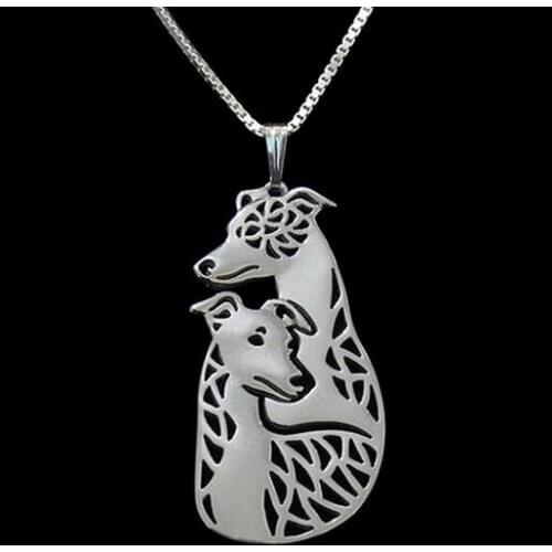 Drop shipping-Whippet Couple Necklace