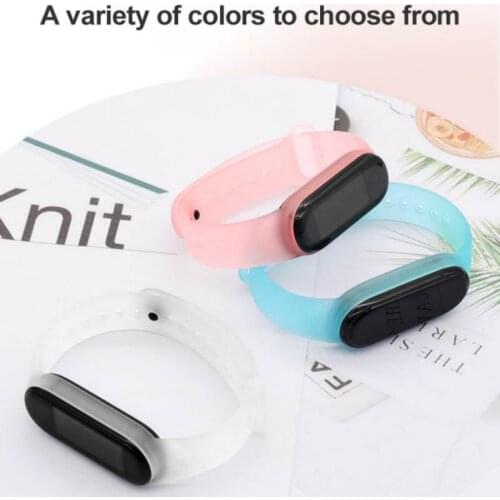 Transparent Strap For Xiaomi Mi Band 5 Replacement Bracelet Silicone Soft TPU Wristband Straps For Xiaomi Miband 5