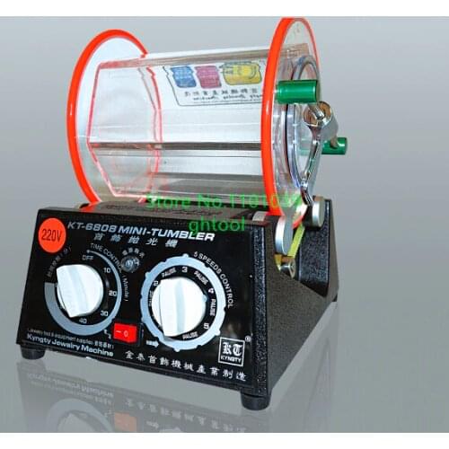 Shenzhen Jewelry Tools 3kg Capacity Rotary Rock Tumbler Gold Silver Polishing Machine 1pc/lot ghtool