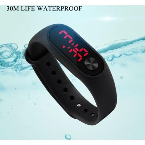 Sport Women Men Watches Led Display Leisure Hour Silicone Watch Bracelet Kid Children Wristwatch Digital Watch Clock Reloj Mujer