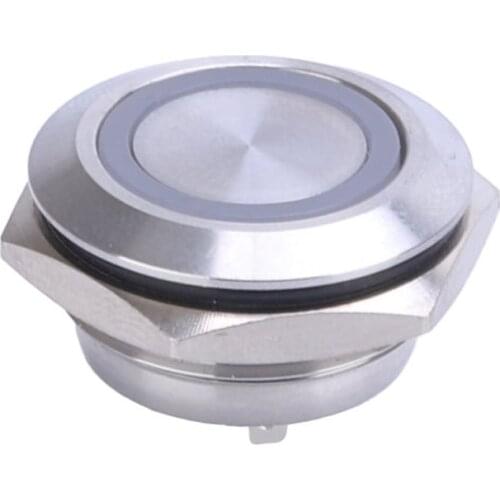 12mm/16mm/19mm/22mm/25mm/30mm Super Short Touch Push Button 4pins 2A Waterproof Momentary Tact Switch With Ring LED